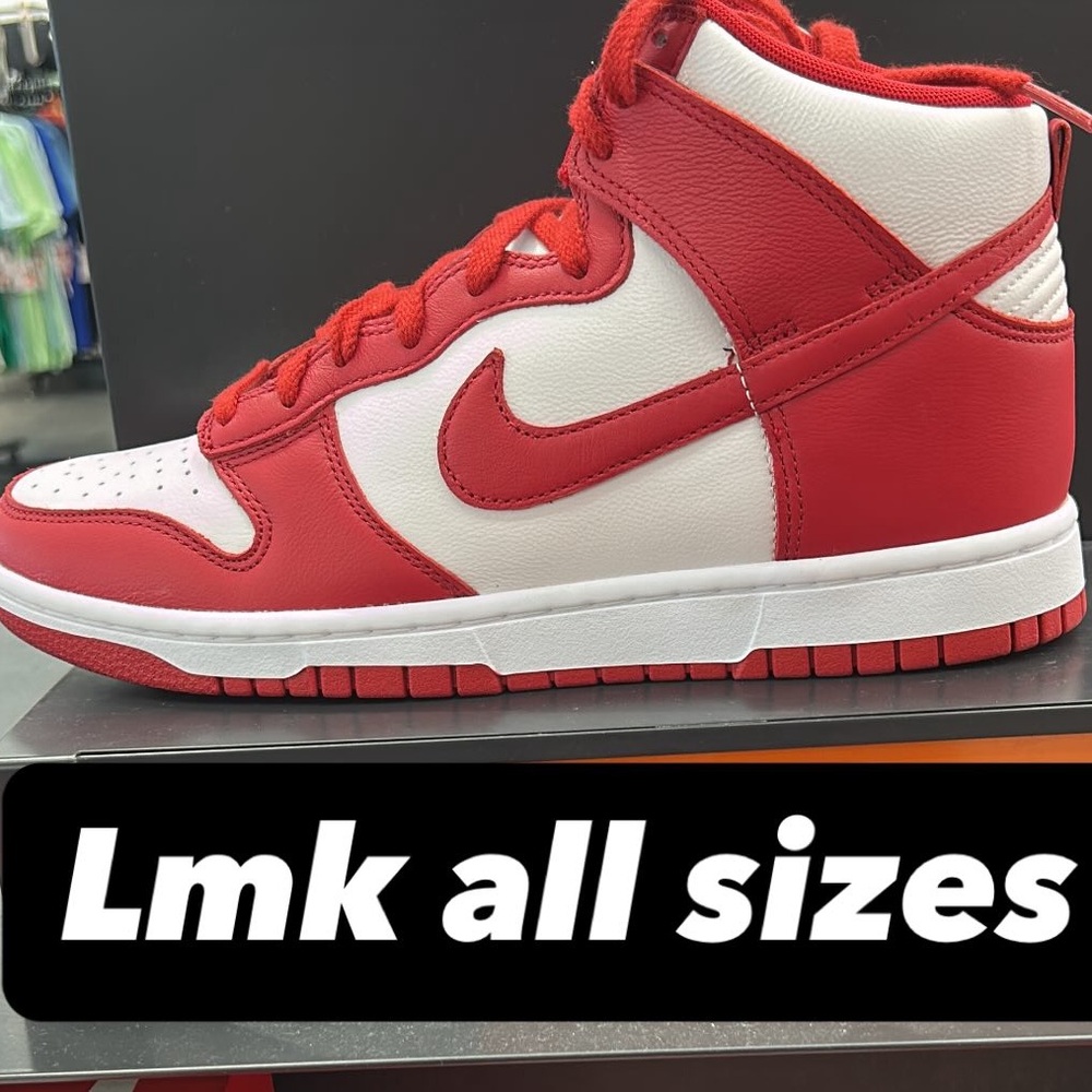 Kids Red and White Sneakers